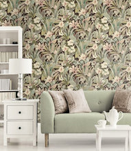 Load image into Gallery viewer, BLOSSOMING BIRDS PEEL AND STICK WALLPAPER
