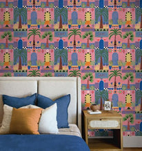 Load image into Gallery viewer, TROPICAL FACADE PEEL AND STICK WALLPAPER
