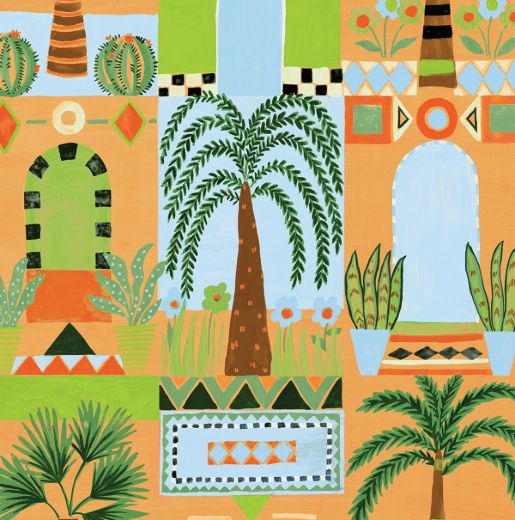 Tropical Facade - Pink