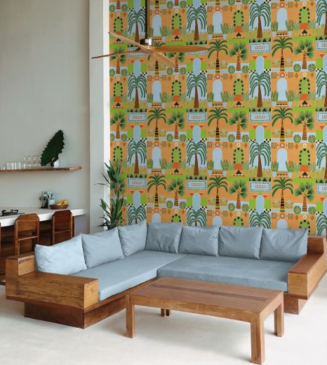 Tropical Facade - Orange