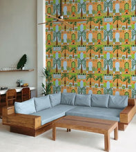 Load image into Gallery viewer, TROPICAL FACADE PEEL AND STICK WALLPAPER