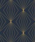 Gem Geometric - Grey & Metallic Gold