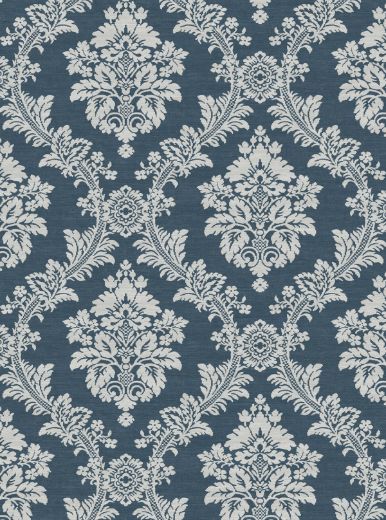 Seaside Damask - Denim Blue