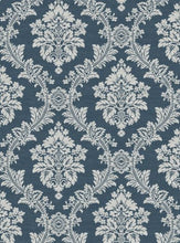 Load image into Gallery viewer, SEASIDE DAMASK PEEL AND STICK WALLPAPER