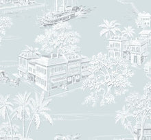 Load image into Gallery viewer, COASTLINE TOILE PEEL AND STICK WALLPAPER
