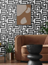 Load image into Gallery viewer, GRAPHIC MAZE PEEL AND STICK WALLPAPER