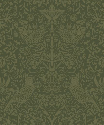 Tonal Bird Garden - Slate Blue