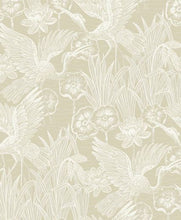 Load image into Gallery viewer, FLORAL HERON PEEL AND STICK WALLPAPER