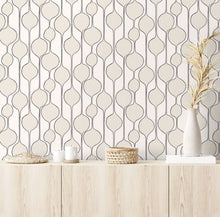 Load image into Gallery viewer, BUBBLE STRIPE PEEL AND STICK WALLPAPER