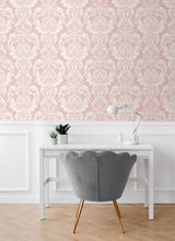 Load image into Gallery viewer, CORA DAMASK PEEL AND STICK WALLPAPER