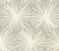 Hex Starburst - Grey & Metallic Gold