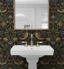 Load image into Gallery viewer, STRAWBERRY GARDEN PEEL AND STICK WALLPAPER