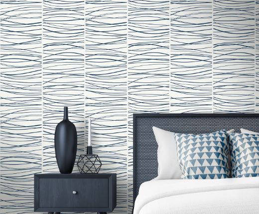 Wave Lines - Blue
