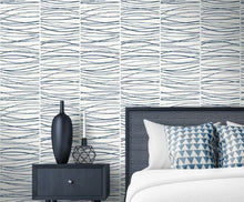 Load image into Gallery viewer, WAVE LINES PEEL AND STICK WALLPAPER