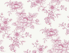 Load image into Gallery viewer, SKETCHED FLORAL PEEL AND STICK WALLPAPER