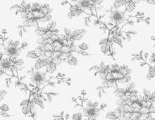 Load image into Gallery viewer, SKETCHED FLORAL PEEL AND STICK WALLPAPER