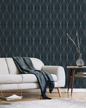 Load image into Gallery viewer, GEO DIAMOND PEEL AND STICK WALLPAPER