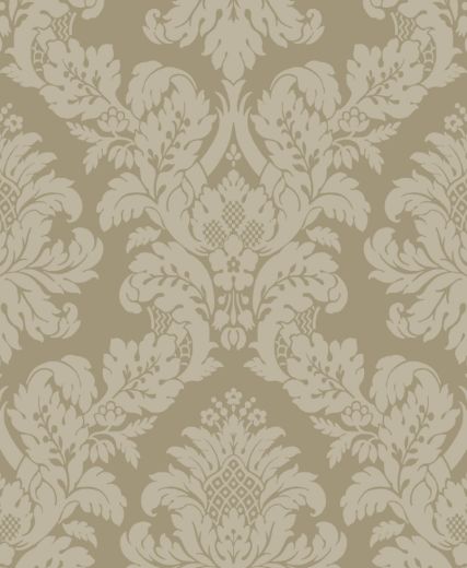 Charnay Damask - Metallic Champagne & Glitter