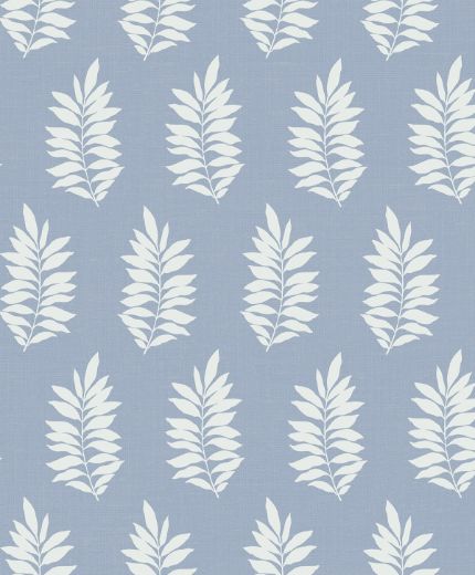 Pinnate Leaf Silhouette - Blue Mist