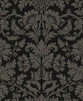 Ansel Damask - Ebony & Pavestone