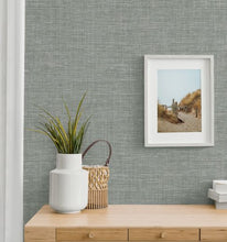 Load image into Gallery viewer, SILAS FAUX LINEN PEEL AND STICK WALLPAPER
