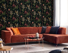 Load image into Gallery viewer, FOREST FLOURISH PEEL AND STICK WALLPAPER