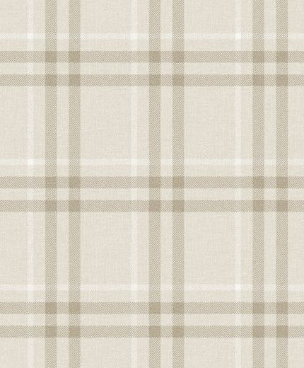 Calverlay Plaid - Linen & Ebony