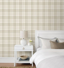 Load image into Gallery viewer, CALVERLAY PLAID PEEL AND STICK WALLPAPER