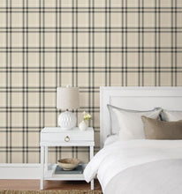 Load image into Gallery viewer, CALVERLAY PLAID PEEL AND STICK WALLPAPER