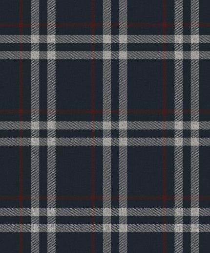 Calverlay Plaid - Linen & Ebony
