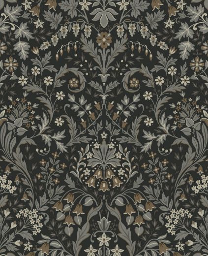 Filigree Floral - Ebony & Sage