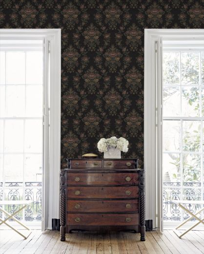 Hasset Tapestry Floral - Wrought Iron