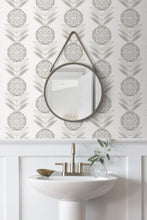 Load image into Gallery viewer, FOLK FLOWERS PEEL AND STICK WALLPAPER