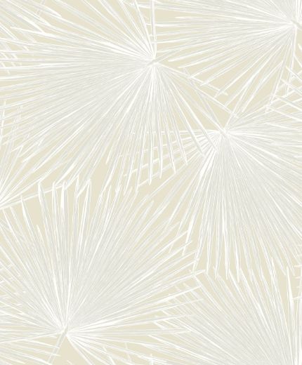 Palmate Leaf Frond - Pearl