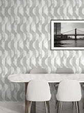 Load image into Gallery viewer, HALF CIRCLES PEEL AND STICK WALLPAPER
