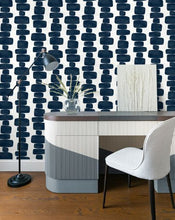 Load image into Gallery viewer, STRIPE BLOCK PEEL AND STICK WALLPAPER