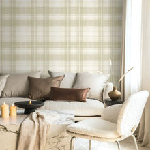 Load image into Gallery viewer, CROSSROADS PLAID PEEL AND STICK WALLPAPER