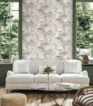 Load image into Gallery viewer, FOSSIL PALM PEEL AND STICK WALLPAPER