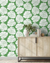 Load image into Gallery viewer, MONSTERA LEAF PEEL AND STICK WALLPAPER