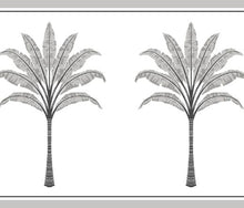 Load image into Gallery viewer, MONTGOMERY PALM BORDER PEEL AND STICK WALLPAPER BORDER