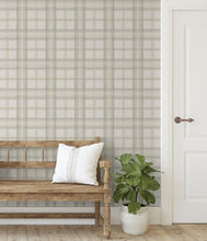 Load image into Gallery viewer, HERRINGBONE PLAID PEEL AND STICK WALLPAPER