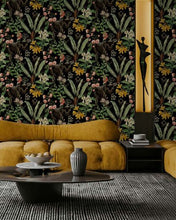 Load image into Gallery viewer, PANTHER JUNGLE PEEL AND STICK WALLPAPER
