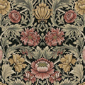Acanthus Floral Cameo - Dark Blue