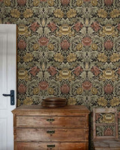 Load image into Gallery viewer, ACANTHUS FLORAL CAMEO PEEL AND STICK WALLPAPER