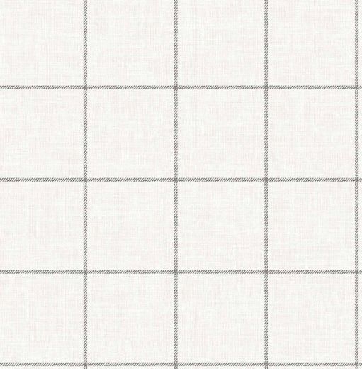 Classic Striped Check - Charcoal & Linen
