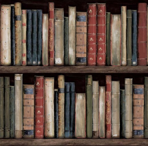 Faux Bookshelves - Shale