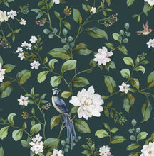 Load image into Gallery viewer, CHINOISERIE BIRD VINE PEEL AND STICK WALLPAPER
