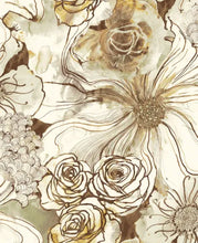 Load image into Gallery viewer, INK ROSE PEEL AND STICK WALLPAPER