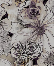 Load image into Gallery viewer, INK ROSE PEEL AND STICK WALLPAPER