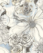 Load image into Gallery viewer, INK ROSE PEEL AND STICK WALLPAPER